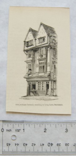 1860s engraving houyse - 1860s,