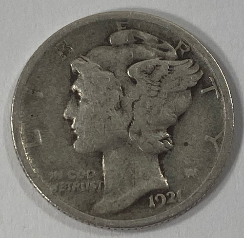 1921 10c mercury dime - 10c, in