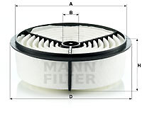 Air filter mann - air, c