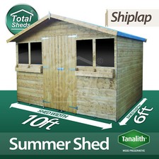 10X6 Garden Summer House Shed