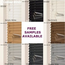 Wooden Venetian Real Wood Blind - 35mm & 50mm Slat Sizes Child Safe Oak White
