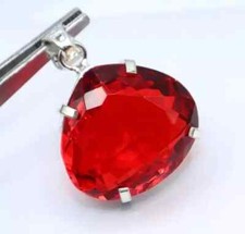 87 Ct Natural Red Topaz 925