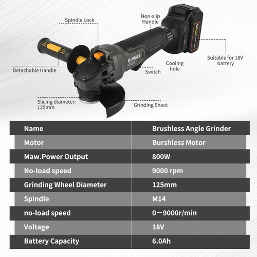 Dewalt dcg406 18v brushless - dcg406,