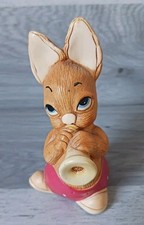Pendelfin 'Phumf' Rabbit Horn Playing Figurine Hand Painted Made In England
