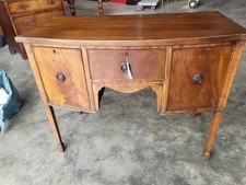 Antique Georgian mahogany small sideboard cupboard serving table