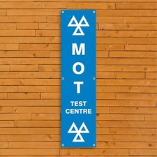 MOT Garage 015 PVC Banner- Test Centre Service Repairs Shop Outdoor Display Sign