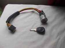 RENAULT MEGANE,CLIO MK 3 & OTRS IGNITION LOCK BARRELL WITH 1 REMOTE KEY 2003 YR