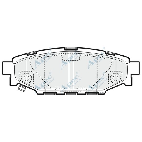 Brake pads set for subaru - set,