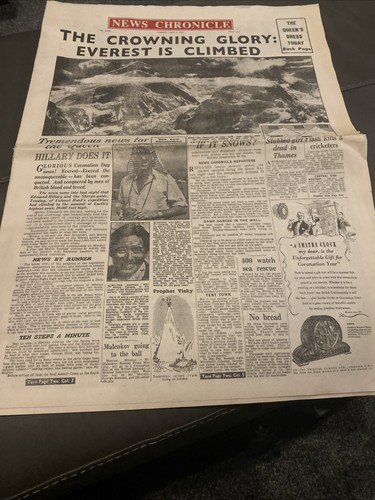 News chronicle june 1953 - news,
