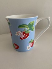 Cath Kidston Queens Bone Chine Strawberry Mug NEW