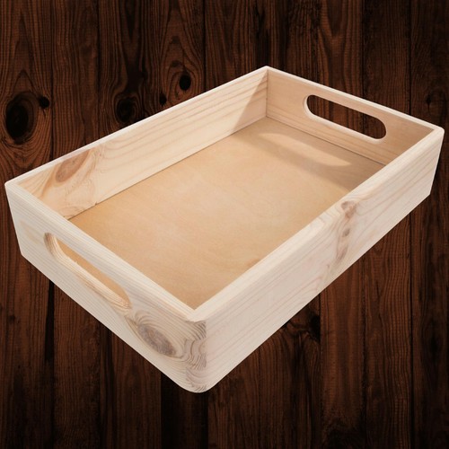 Small stackable shallow wooden - stackable,