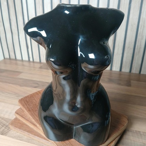 Glossy black ceramic female - glossy,
