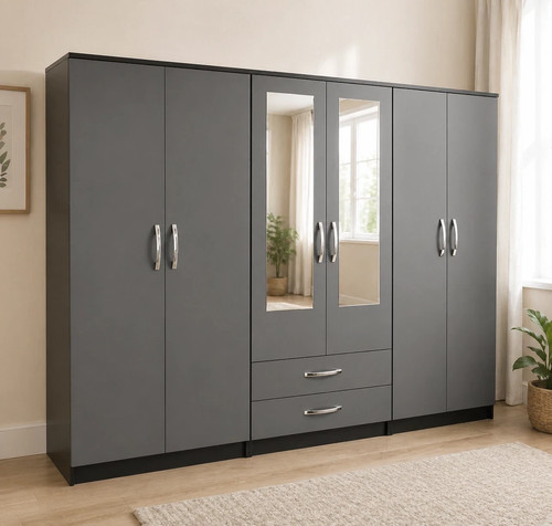 Ready assembled grey door - assembled, 6