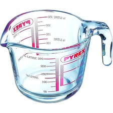 Pyrex Classic Measuring Jug 0.25L Borosilicate Glass Heat Resistant 250ml Cup