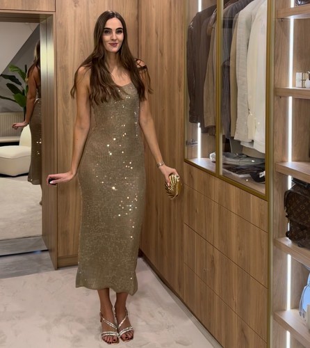 Zara sequin knit midi dress - zara,