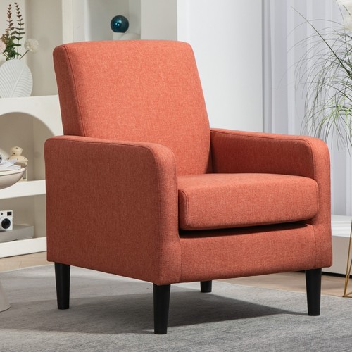 Faux linen accent chair - accent,