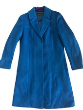 Jaeger Blue Wool Princess Coat