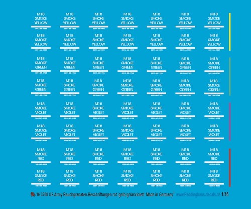 Peddinghaus decals 3700 - 1/16,