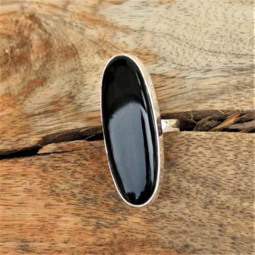 Natural black onyx - black,
