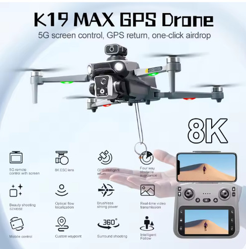K19 max gps drone dual - drone, camera