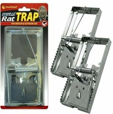 1x METAL RAT TRAP PEST CONTROL RODENT INDOOR OUTDOOR CATCHER LARGE