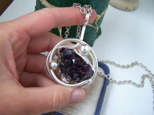 Vintage huge solid sterling - huge,