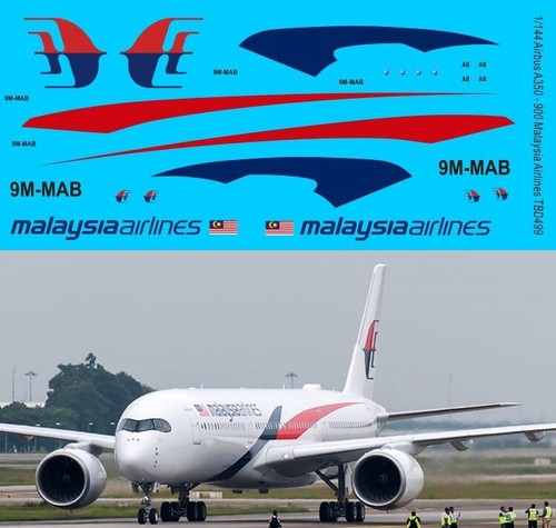 144 decals for airbus a350 - 1/144,