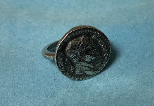 Roman coin silver pewter - roman,