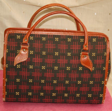 VINTAGE TAPESTRY STYLE LARGE HAND BAG, 1950S / 60S, HANDBAG, WELSH TYPE DESIGN