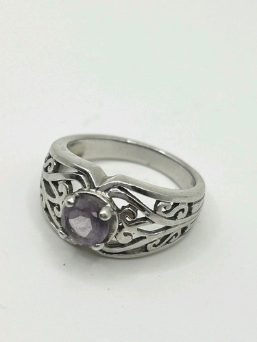 Amethyst ring sterling - amethyst,