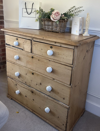 Rustic light wood chest - chest, of