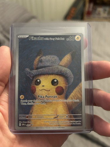 Van gogh pikachu with grey - pikachu,