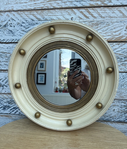 Vintage porthole cream gold - porthole,