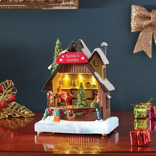 Three kings snow scene santas - three,