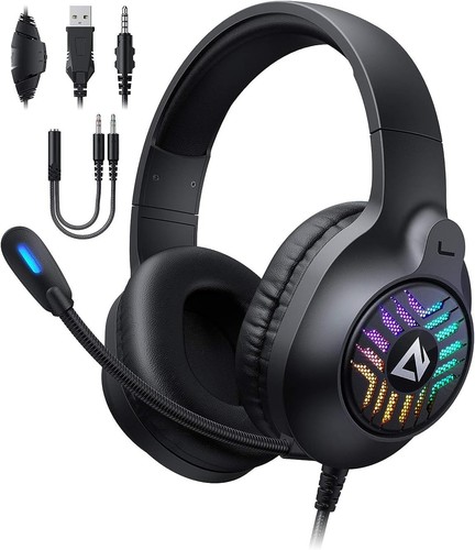 Aukey rgb gaming - headset, 50mm