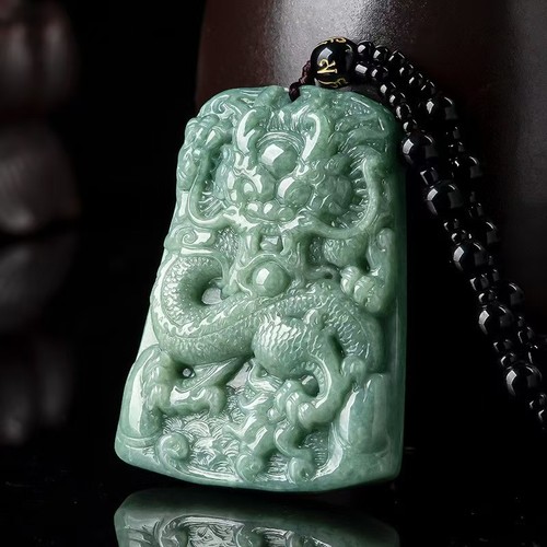Natural grade jadeite dragon - natural,