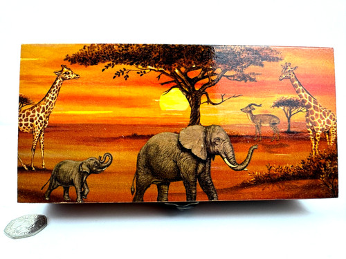 Wood handmade hinged