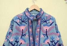 Indian Baby Blue Suzani Floral