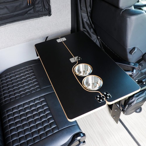 Folding swivel table top - table, for
