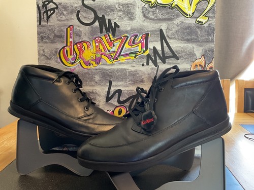 Mens kickers black leather - mens,