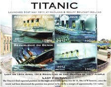 TITANIC 2011 MNH STAMP SHEETLET