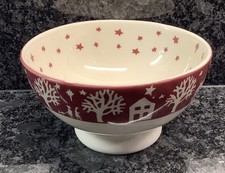 Emma Bridgewater CHRISTMAS TOWN French Bowl CHRISTMAS crazed 2013 red