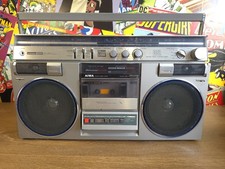 AIWA CS-600E Vintage Boombox Radio Tape Cassette Player GHETTO BLASTER! 