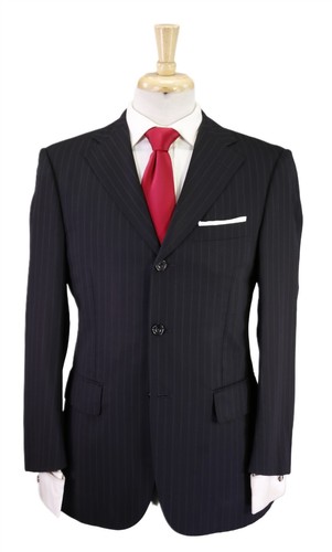 Paul stuart black - black, pinstripe
