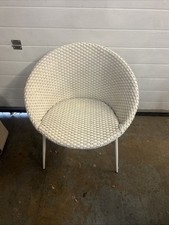 Satellite Chair Lloyd Loom Lusty mcm Cocktail Chair Wicker Original M300 1950's