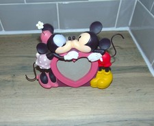 Mickey & Minnie Mouse Photo Frame Disney DLP Kissing Love Heart