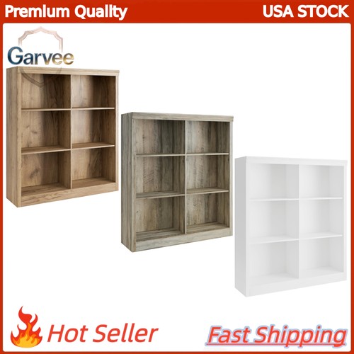 Cube wood bookcase - 6-cube,