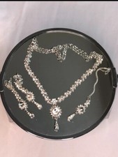 Bridal Wedding Choker Necklace Earrings Tika Combo Set Bollywood Party Tradition