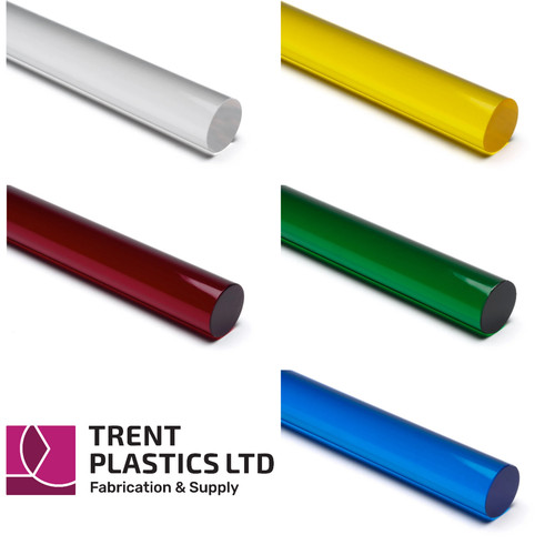 Acrylic rod clear - clear, &