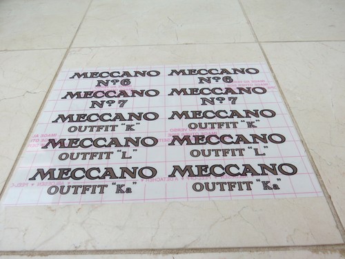 Meccano outfit lid - outfit,